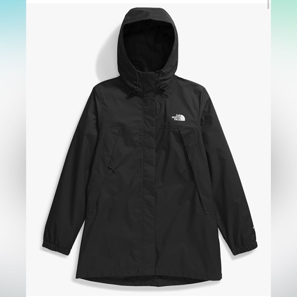 The North Face Black Hooded Rain Jacket